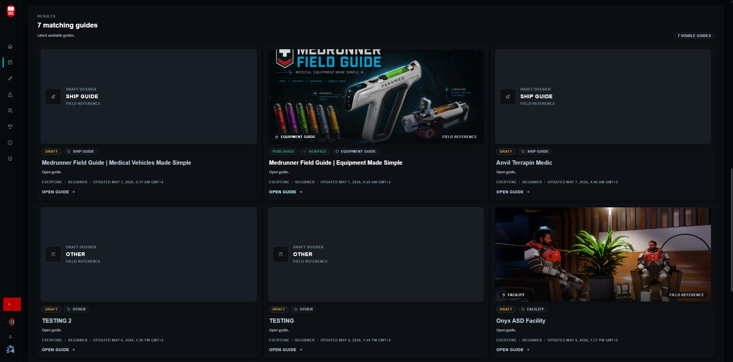 Guides screenshot